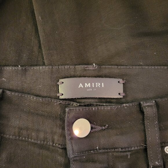 Amiri Black Distressed Jeans - Picture 5 of 6
